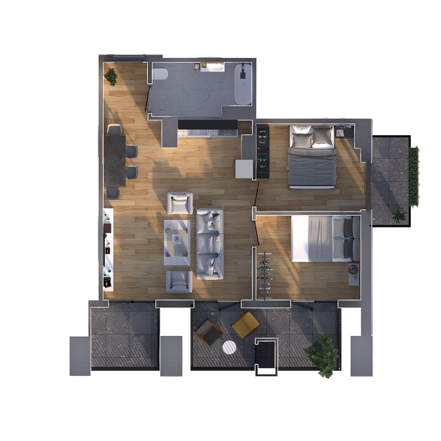 Apartment N1   floor 6