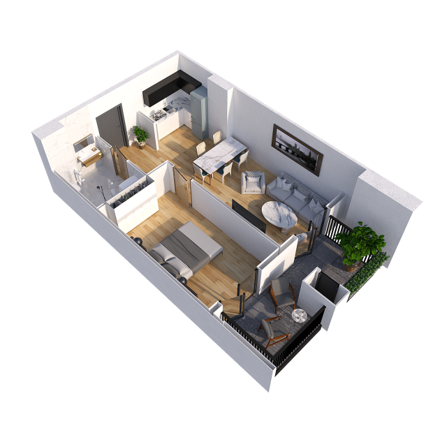 ბინა N297   სართული 16