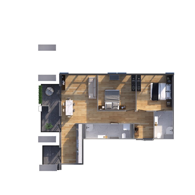 ბინა N272   სართული 15