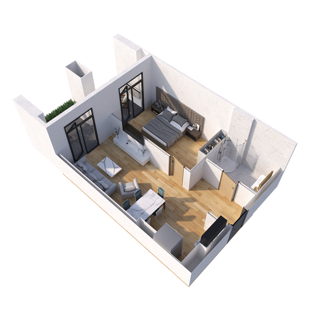 ბინა N274   სართული 15