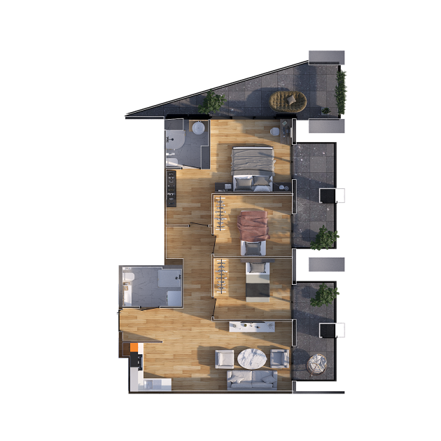 Apartment N157   floor 11