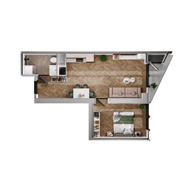 ბინა N273   სართული 20