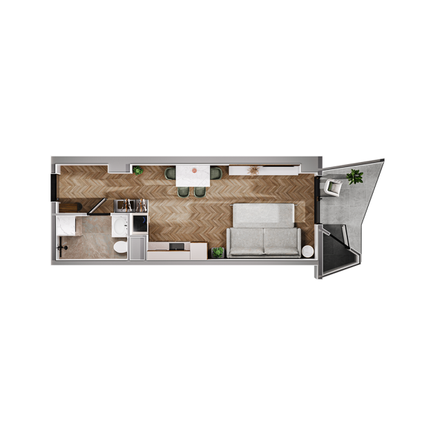 ბინა N295   სართული 21