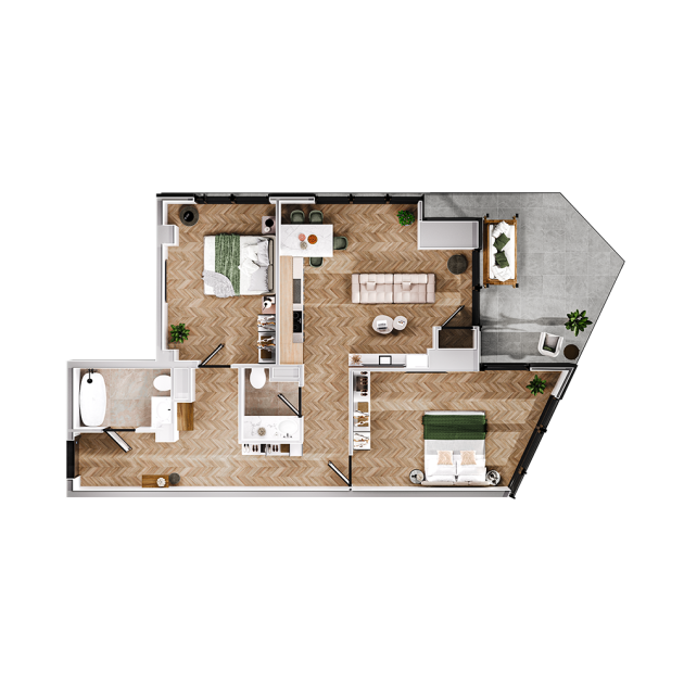 ბინა N272   სართული 20